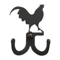 Village Wrought Iron Village Wrought Iron WH-D-1 Rooster Double Wall Hook WH-D-1